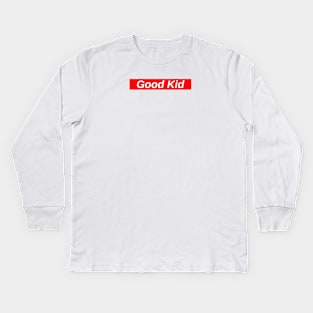 Good Kid // Red Box Logo Kids Long Sleeve T-Shirt